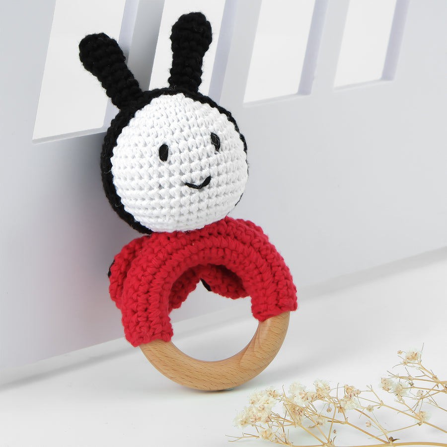Handmade Crochet Animal Baby Rattle Teether