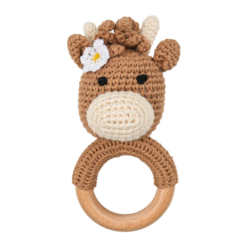 Handmade Crochet Animal Baby Rattle Teether