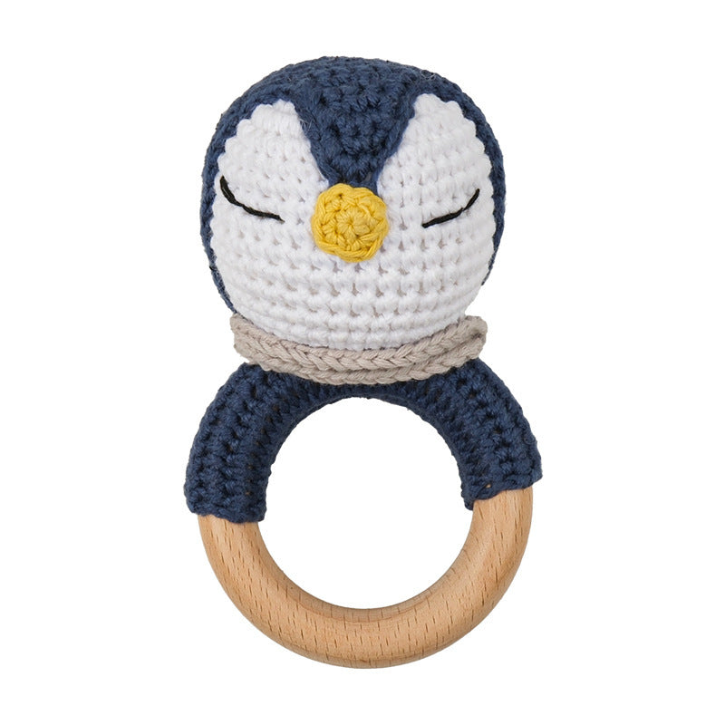 Handmade Crochet Animal Baby Rattle Teether