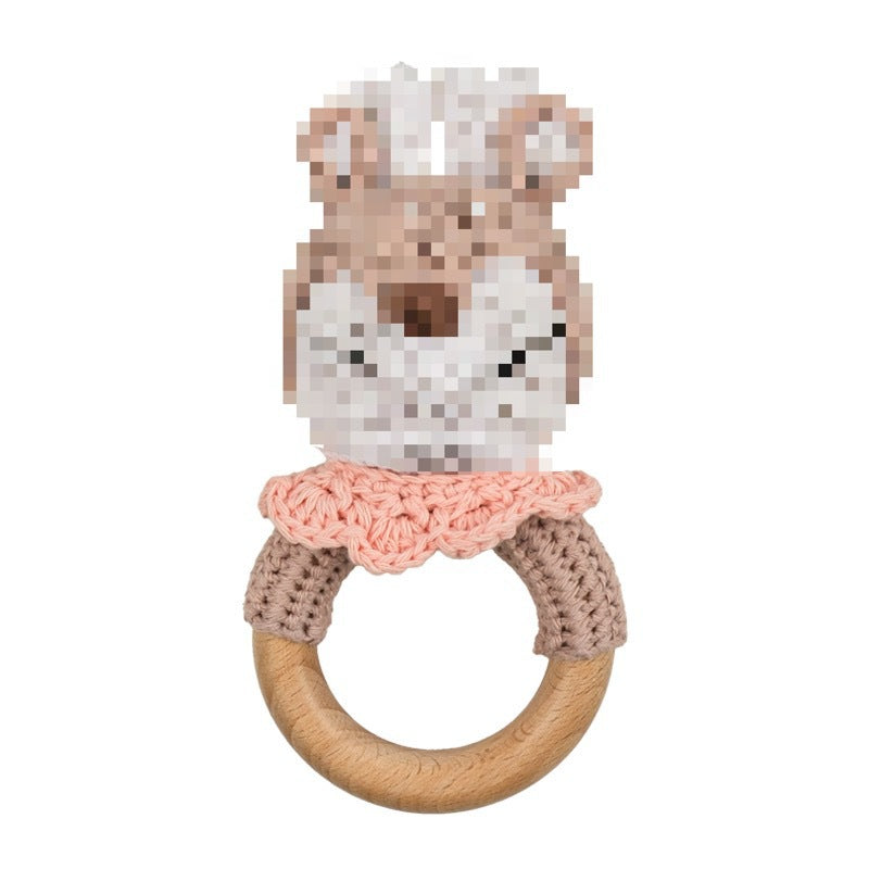 Handmade Crochet Animal Baby Rattle Teether