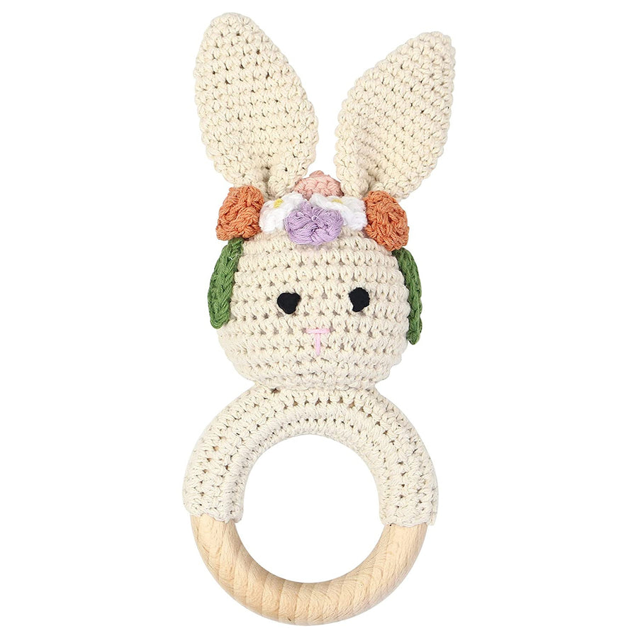 Handmade Crochet Animal Baby Rattle Teether