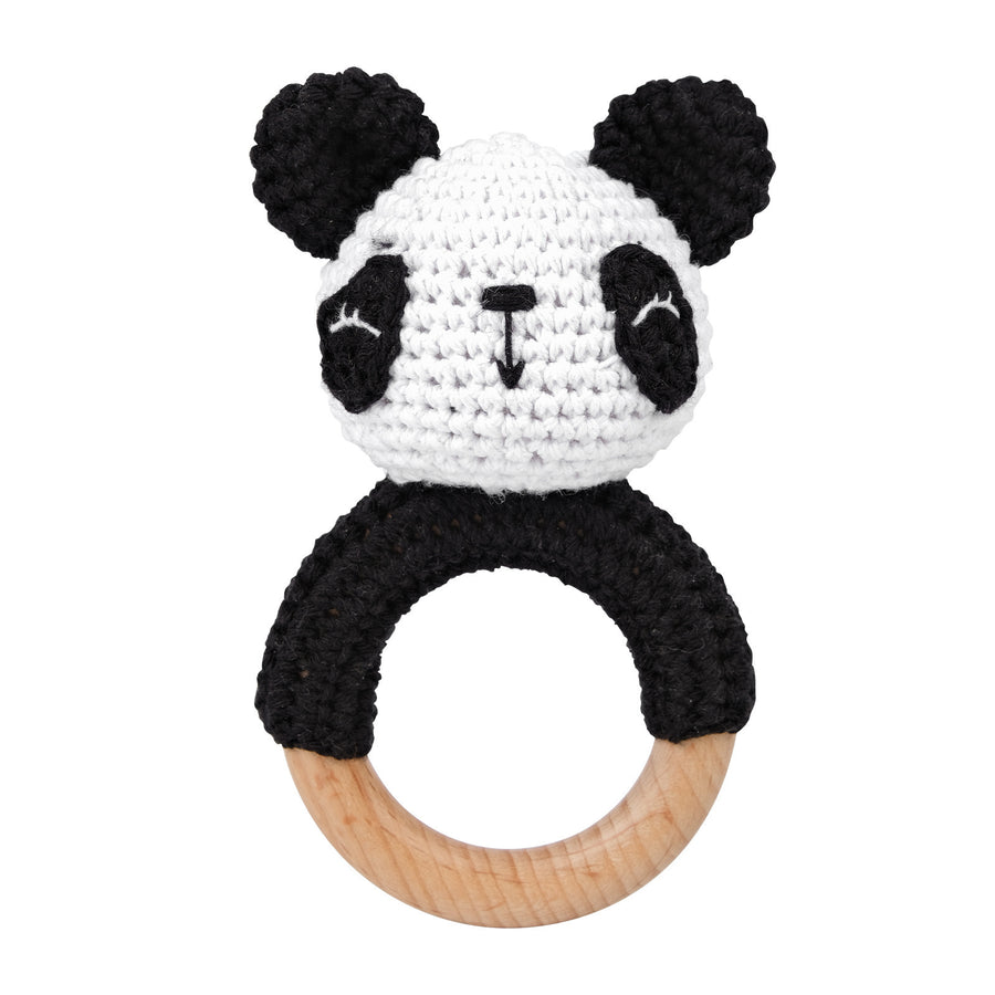 Handmade Crochet Animal Baby Rattle Teether