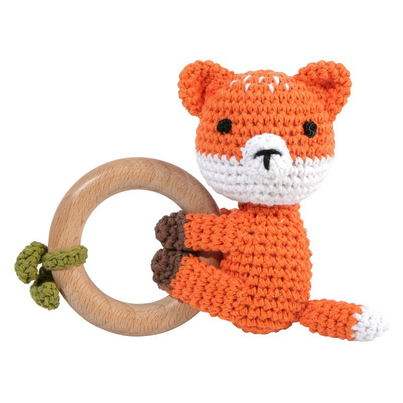 Handmade Crochet Animal Baby Rattle Teether