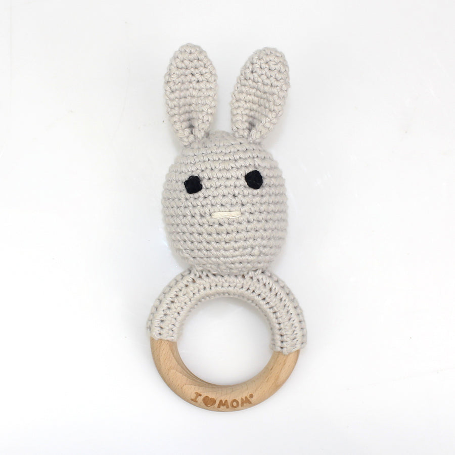 Handmade Crochet Animal Baby Rattle Teether