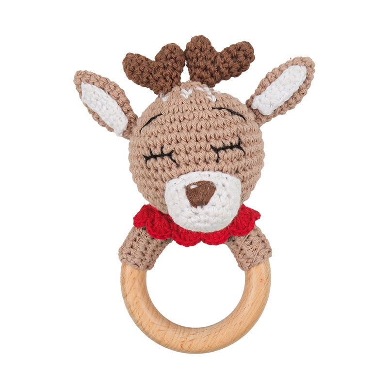 Handmade Crochet Animal Baby Rattle Teether