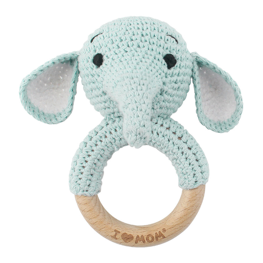Handmade Crochet Animal Baby Rattle Teether