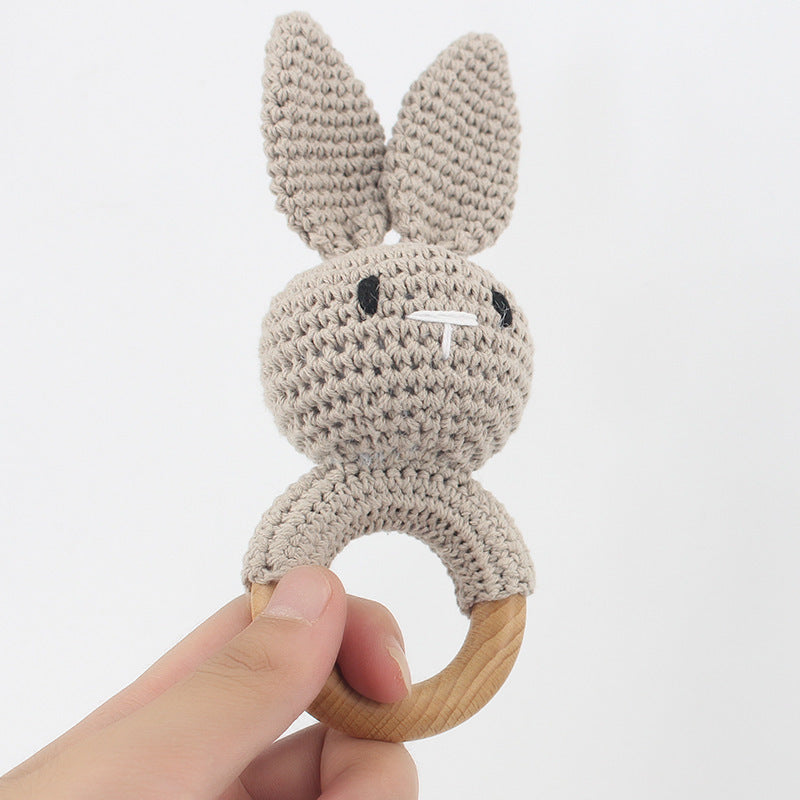 Handmade Crochet Animal Baby Rattle Teether