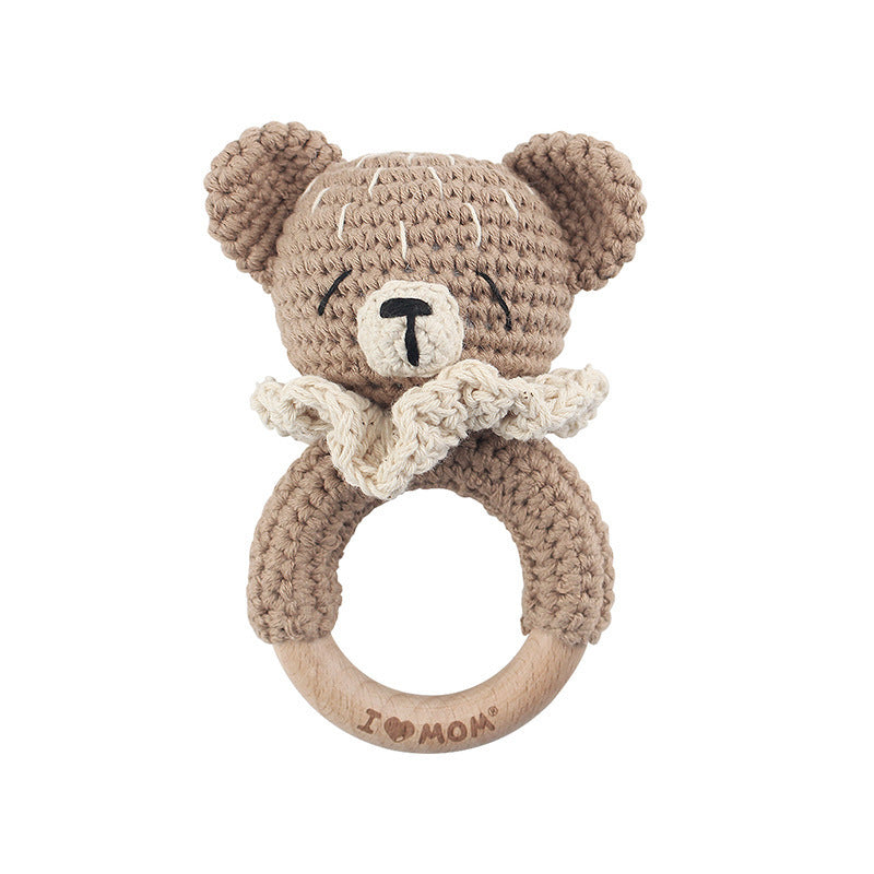 Handmade Crochet Animal Baby Rattle Teether