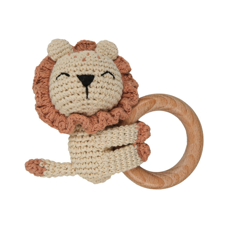 Handmade Crochet Animal Baby Rattle Teether