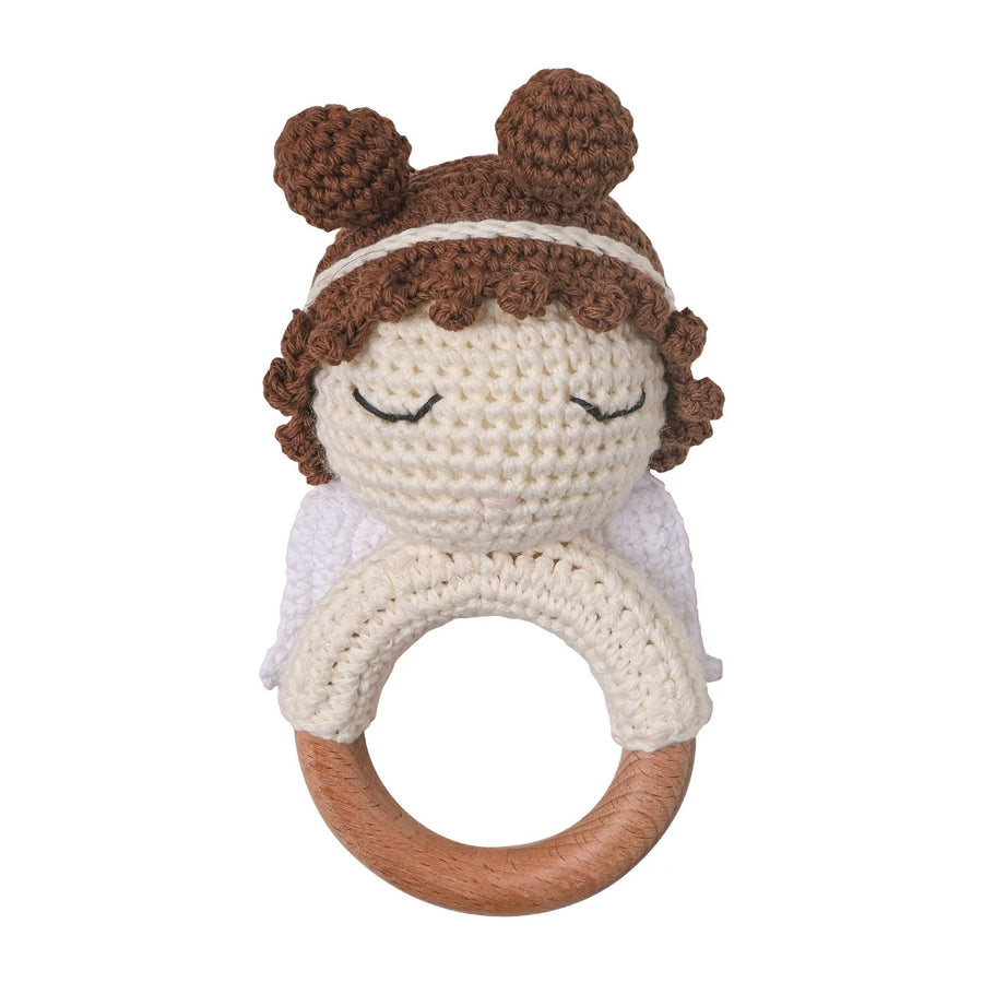 Handmade Crochet Animal Baby Rattle Teether