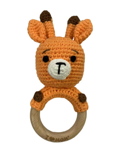 Handmade Crochet Animal Baby Rattle Teether