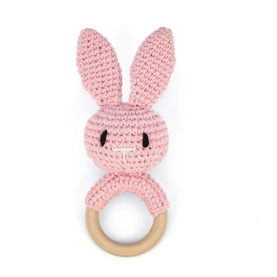 Handmade Crochet Animal Baby Rattle Teether