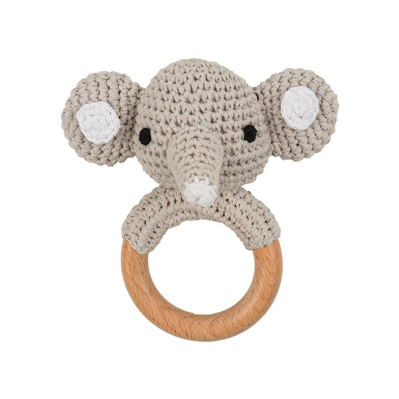 Handmade Crochet Animal Baby Rattle Teether