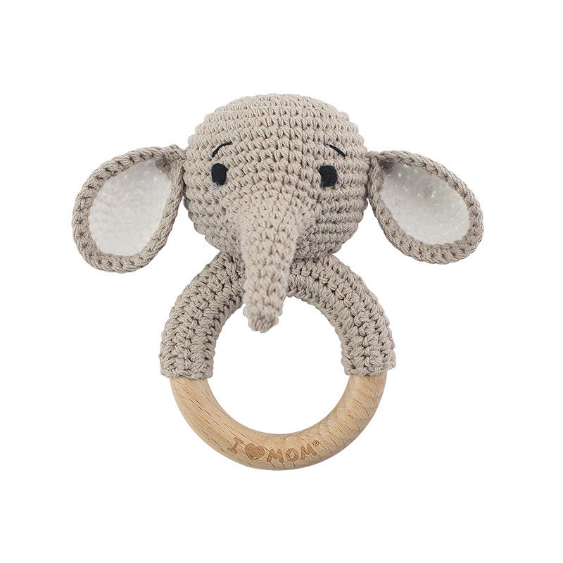 Handmade Crochet Animal Baby Rattle Teether