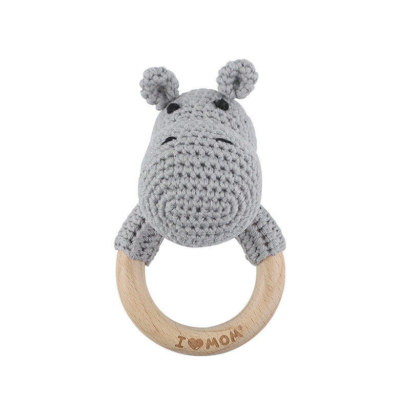 Handmade Crochet Animal Baby Rattle Teether