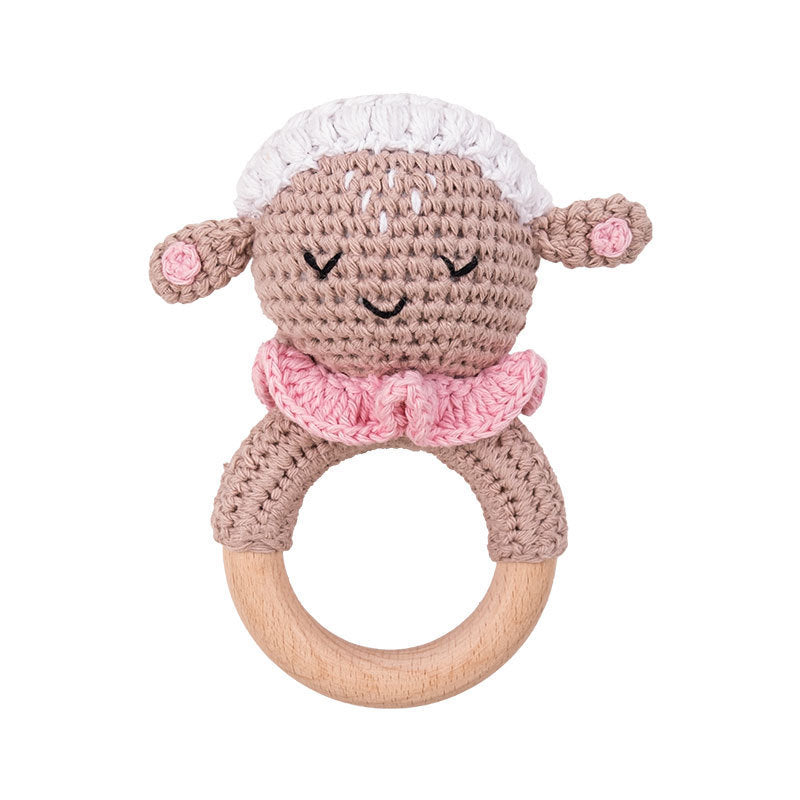 Handmade Crochet Animal Baby Rattle Teether